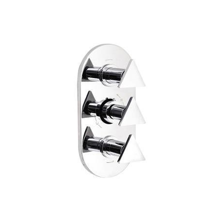 Isla triple thermostatic shower valve