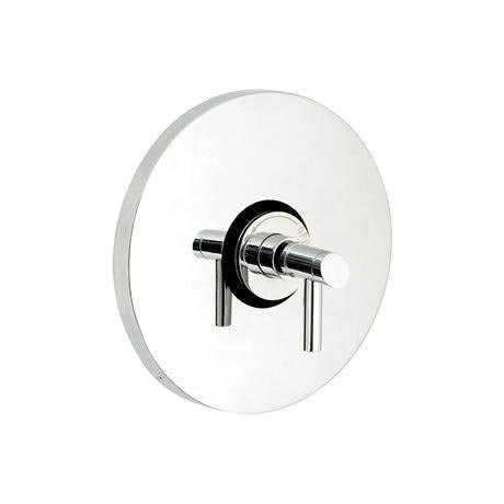 Scene concealed thermostatic sequential shower valve