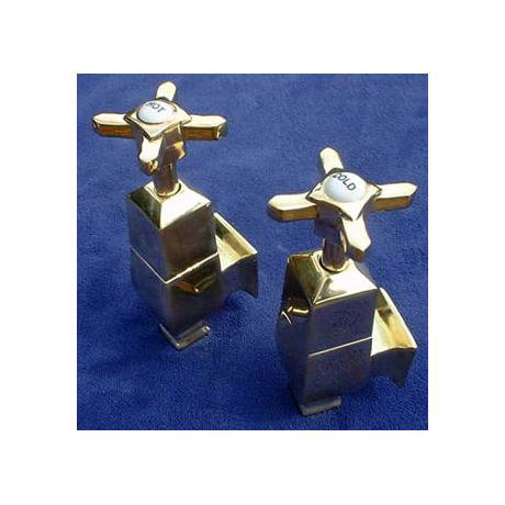 Original Art Deco Brass Taps