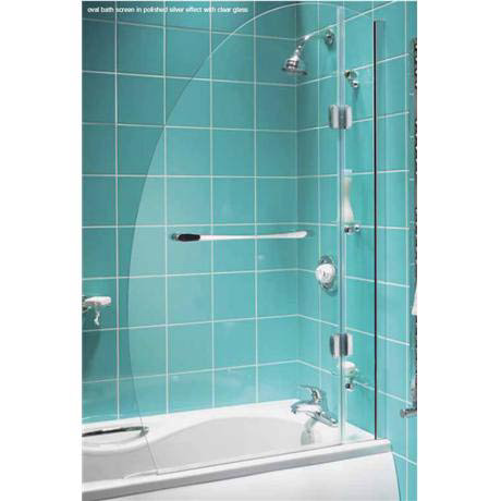 Aqualux Energy Oval Bath Screen - FS21015AQU