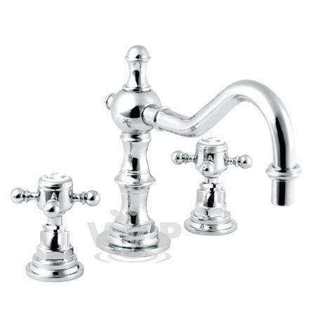 Traditional York 3 Tap Hole Basin Mixer