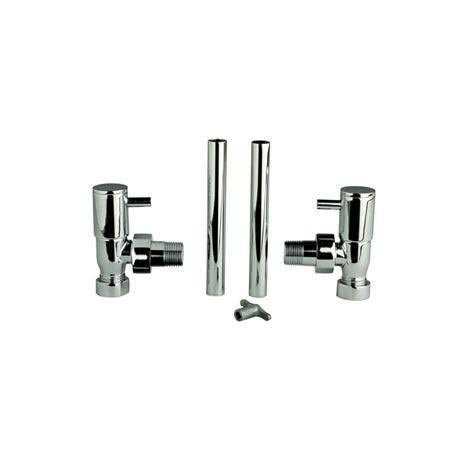 Contemporary Angled Minimalist Radiator Valve Pack - HT310