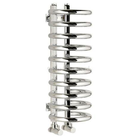 Contemporary Coil 10 Ring Heated Towel Rail - HT389