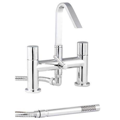 Minimalist Ecco Swivel Spout Bath Shower Mixer - MIN314-ECC399
