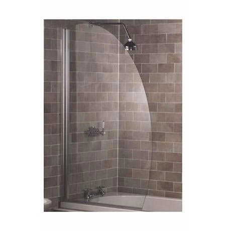 Aquarius Oval Bath Screen - Pearl Silver
