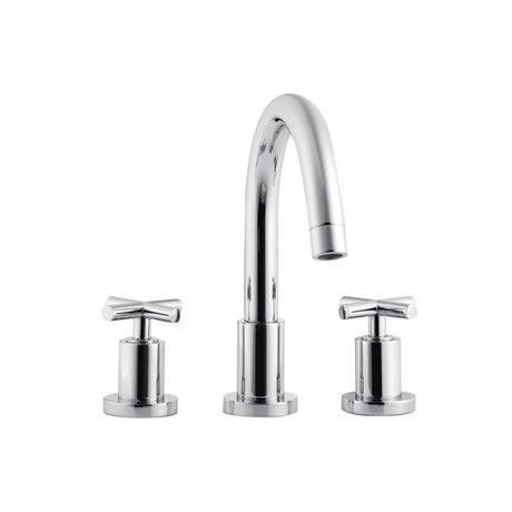 Minimalist Helix cross head 3 Tap Hole Deck Mounted Bath Filler