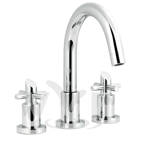 Minimalist Scope 3 tap hole deck mounted bath filler small spout