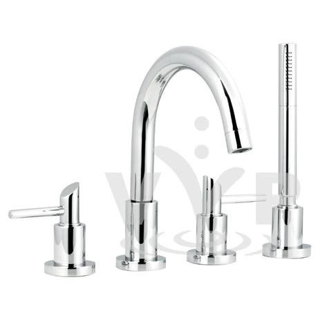 Minimalist Scene 4 tap hole deck mounted bath shower mixer