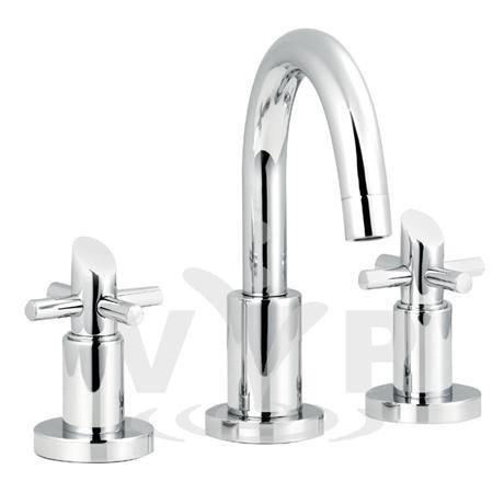 Minimalist Scope 3 tap hole basin mixer small spout