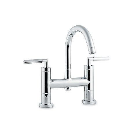 Minimalist Helix lever Bath Filler with small swivel spout