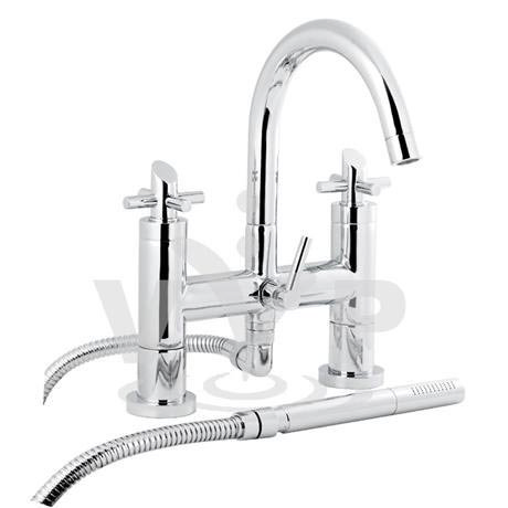 Minimalist Scope Deck Bath Shower Mixer with small swivel spout
