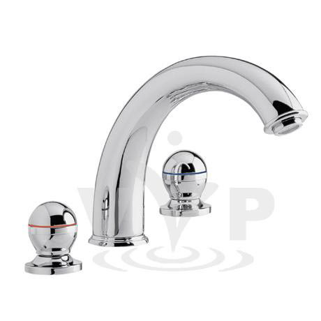 Classical Jupiter 3 Tap Hole Bath Filler