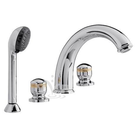 Classical Contour 4 Tap Hole Bath Mixer