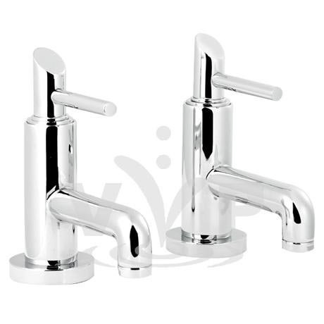 Minimalist Scene Basin Taps