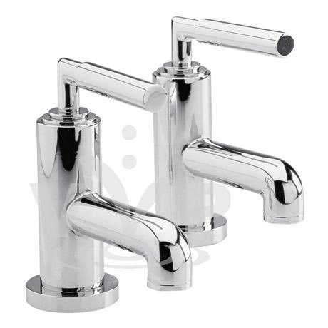 Minimalist Helix lever Bath taps
