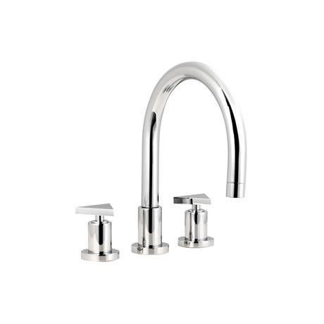 Minimalist Isla 3 tap hole bath filler large spout