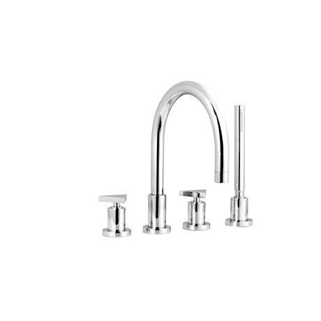 Minimalist Isla 4 tap hole shower mixer large spout