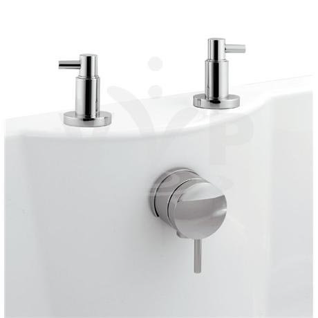 Minimalist Horizon Freeflow bath filler
