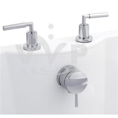 Minimalist Helix lever Freeflow Bath Filler