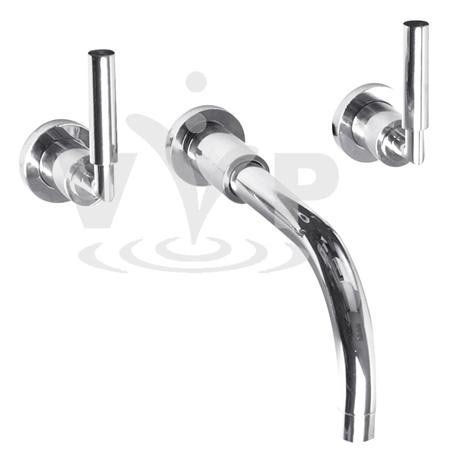 Minimalist Helix lever Wall mounted bath filler
