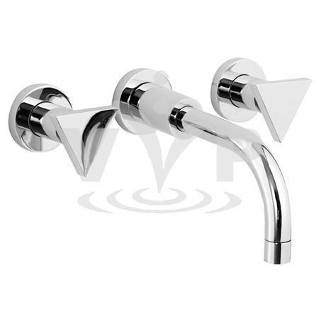 Minimalist Isla wall mounted basin mixer