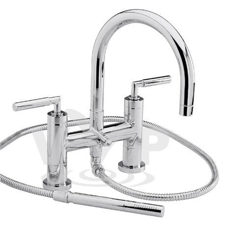 Minimalist Helix lever Bath shower mixer with shower kit