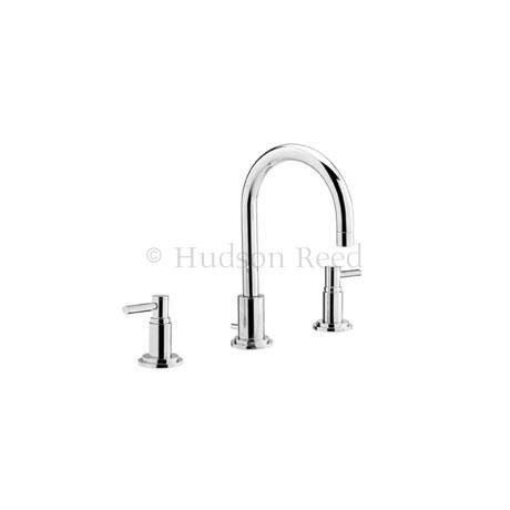 Tec Lever 3 Tap Hole Deck Mounted Basin Mixer