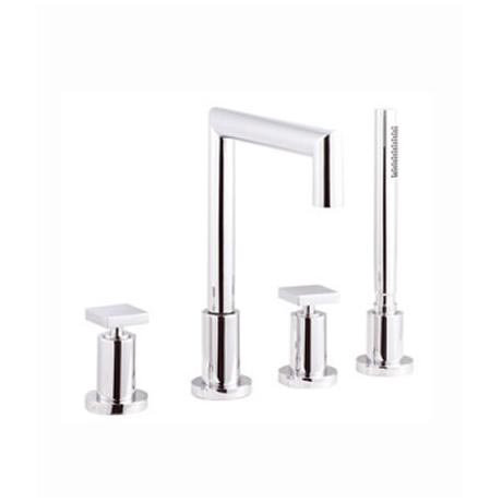 Milo 4 Tap Hole Deck Mounted Bath Shower Mixer