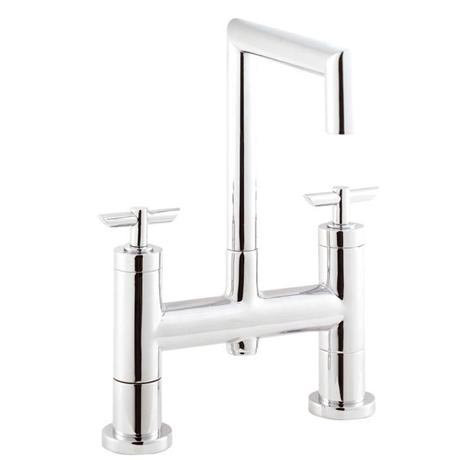 Minimalist Mitre Deck Mounted Bath Filler - PQ323-PQ399
