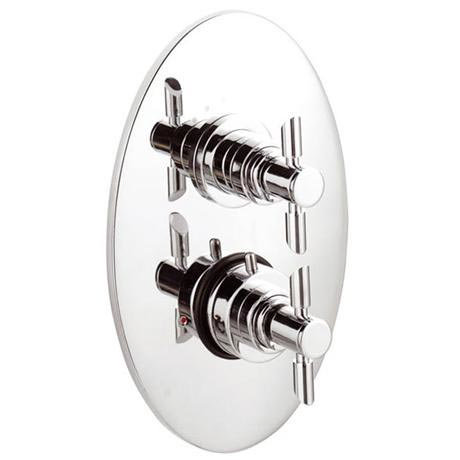 Minimalist Mitre Concealed 3/4 Inch Thermosatatic Twin Valve - PQ397-A3004