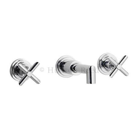 Designer P-Zazz Wall Mounted Basin Mixer - Crosshead