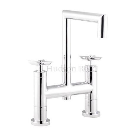 Designer P-Zazz Deck Mounted Bath Filler - Crosshead
