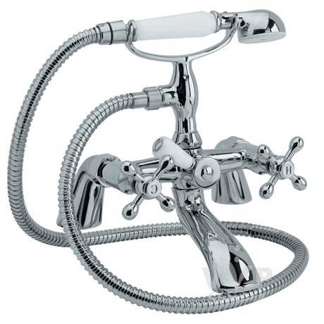 Traditional Viscount Bath Shower Mixer with Kit - X374