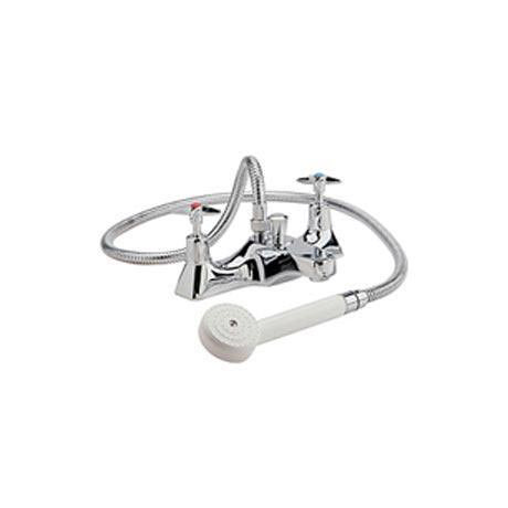 Utility Solo Cross Bath Shower Mixer with Shower Kit