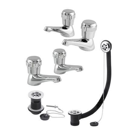 Halo Chrome Bathroom Bath & Basin Taps