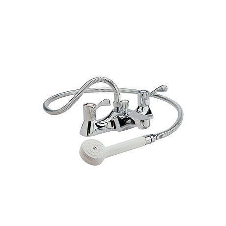 Utility Solo Lever Bath Shower Mixer with Shower Kit