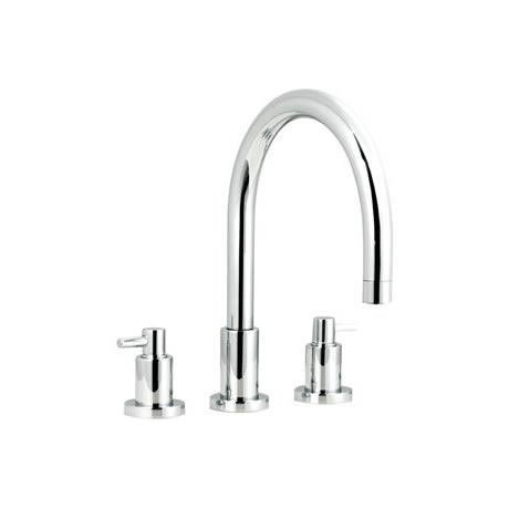 Minimalist Horizon 3 Tap Hole Deck Mounted Bath Filler