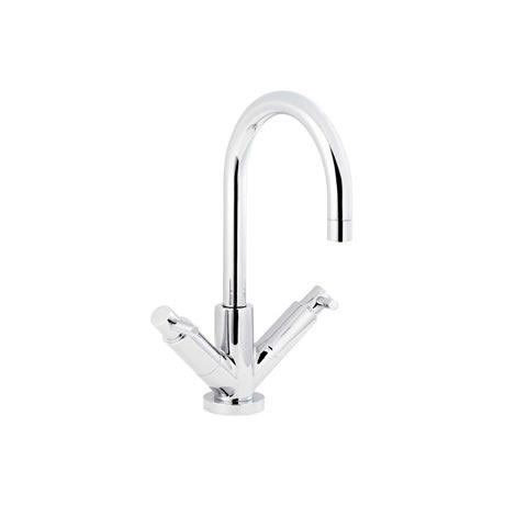 Minimalist Horizon Mono basin mixer with large swivel spout