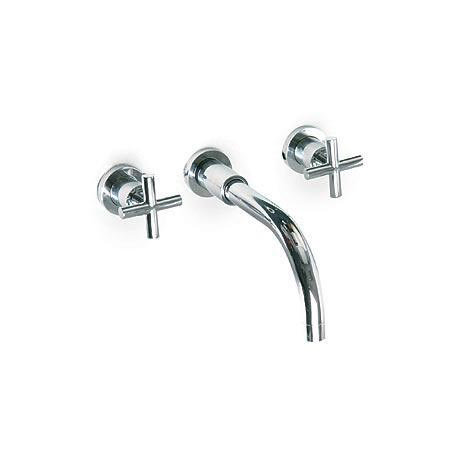 Minimalist Horizon Wall mounted bath filler with large spout