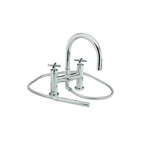 Minimalist Horizon Bath shower mixer with large swivel spout