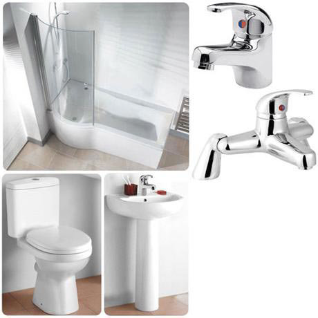 Lyon Bathroom 9 Piece 1TH Suite (Left hand option)