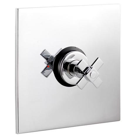 Mantra Concealed Thermostatic Sequential Shower Valve with Square Plate