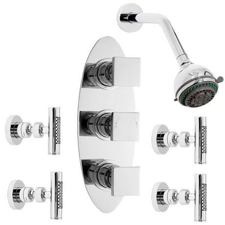 Milo Triple valve with Luxury Head & Body Jets