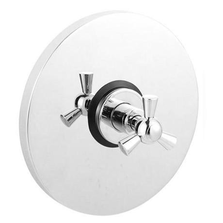 Vienna Concealed Thermostatic Sequential Shower Valve with Round Plate