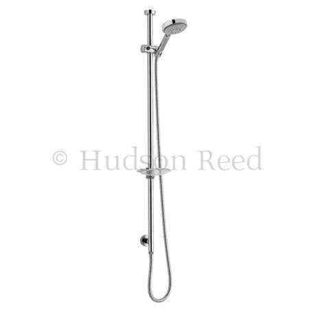 Modern Ceiling Fed Slider Rail Kit with Multi-Function Handset