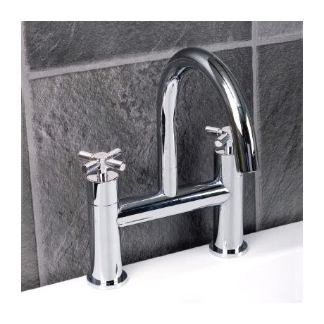 Modern Fino Bath Filler - Chrome