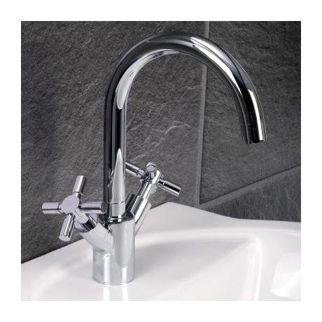 Modern Fino Mono Basin Mixer - Chrome