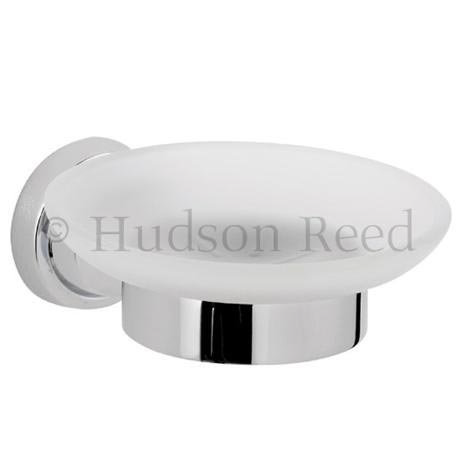 Hudson Reed Modern Frosted Soap Dish - Chrome - LP303