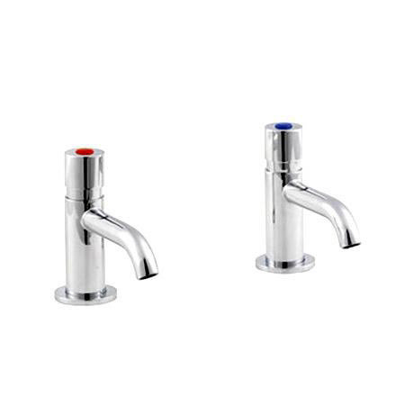 Ultra Solo Non Concussive Push Top Basin Taps - Chrome - PF341 