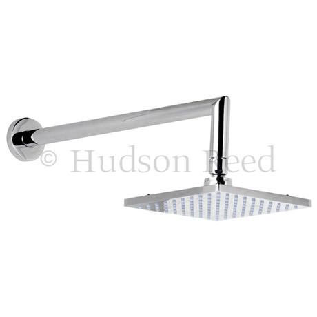Hudson Reed Modern P-zazz Fixed Shower Head & Arm - Chrome - A3288